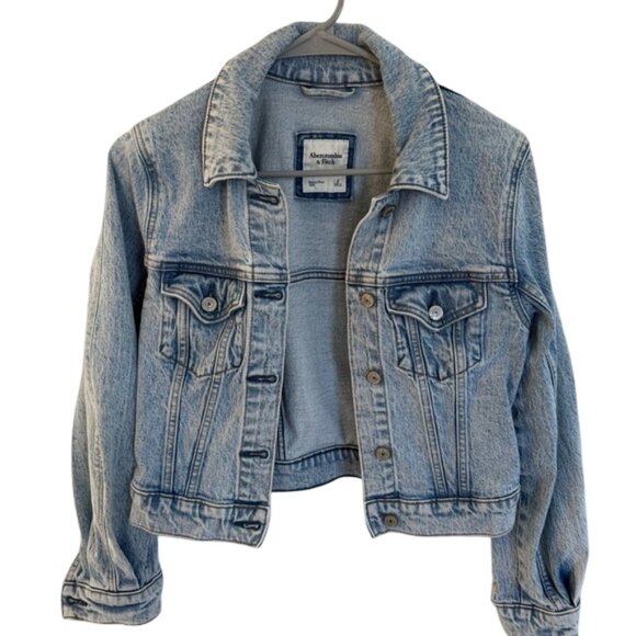 Abercrombie & Fitch Jackets & Blazers - Abercrombie & Fitch Sky Blue Denim Jacket